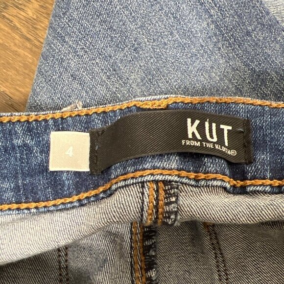 KUT FROM THE KLOTH Diana Crop Skinny Distressed Jeans Sz 4 EUC - Picture 5 of 6
